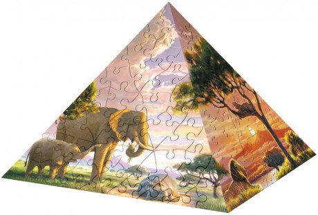 Puzzle pyramida- zvířecí svět